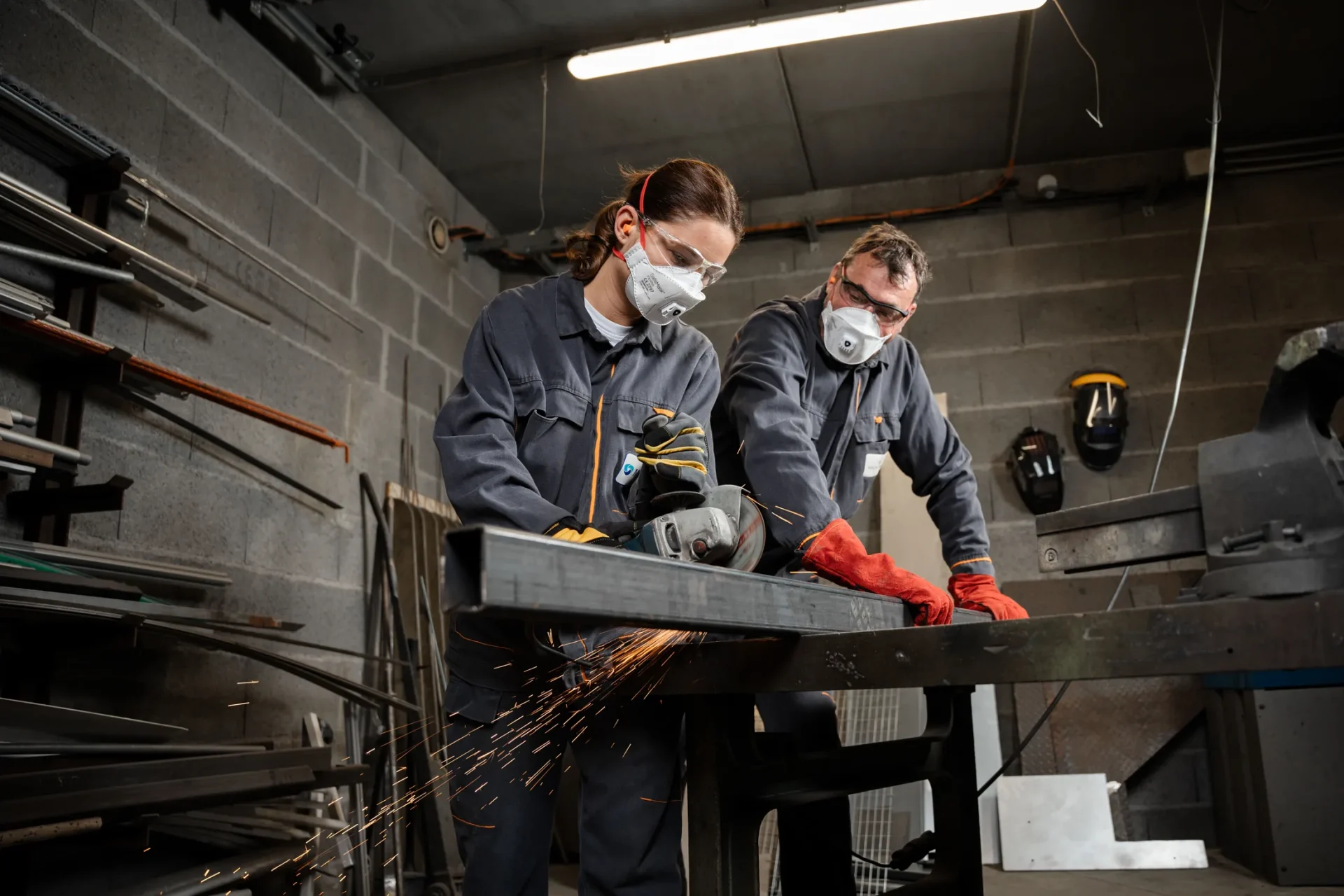 Reportage photo produit dans un atelier industriel à Angers