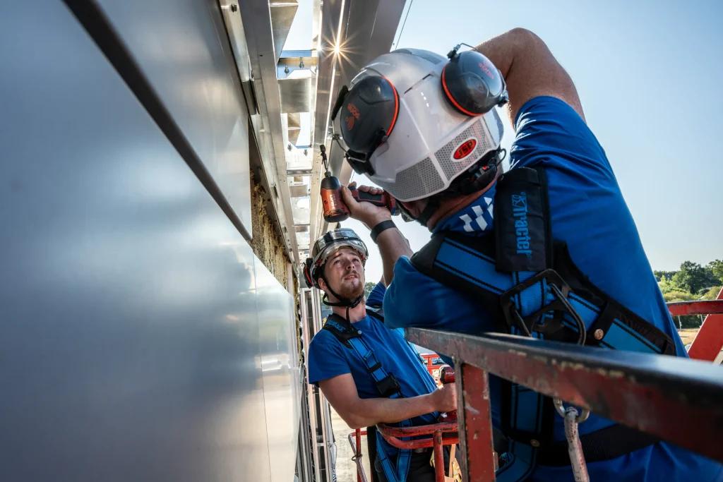 Reportage photo travaux dans une entreprise